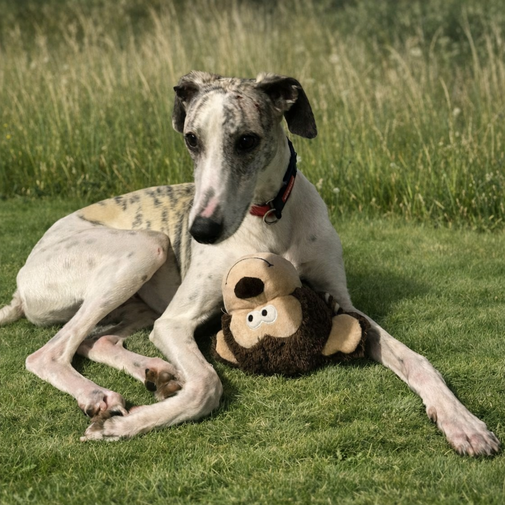 Larry, a 3 years old male Lurcher available for adoption from Arundawn Dog Rescue in West Sussex