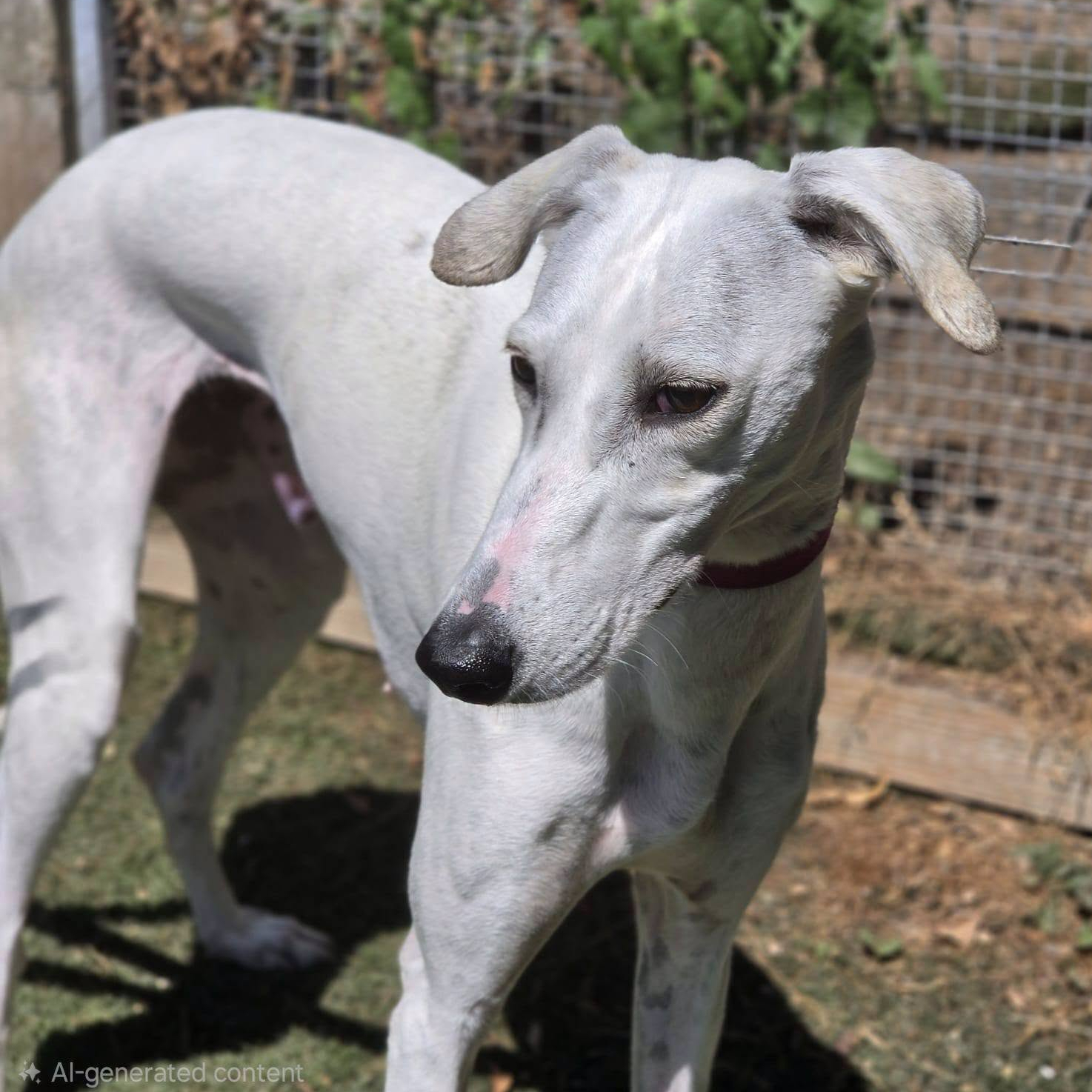 Cola, a 1 year old female Lurcher available for adoption from Arundawn Dog Rescue in West Sussex